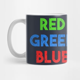 Fake Red Green Blue colors Mug
